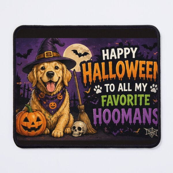 Item preview, Happy Halloween Hoomans Funny Dog Halloween Cute Spooky Puppy designed and sold by PoojaArtLab.