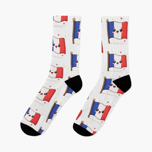 Item preview, Bandera francesa kawaii designed and sold by Collection Touillette.