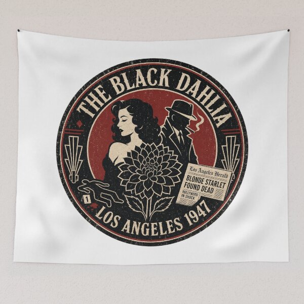 Item preview, The Black Dahlia Los Angeles 1947 Vintage Noir True Crime Film Noir Art Deco Gift designed and sold by Amnesia-Proto.