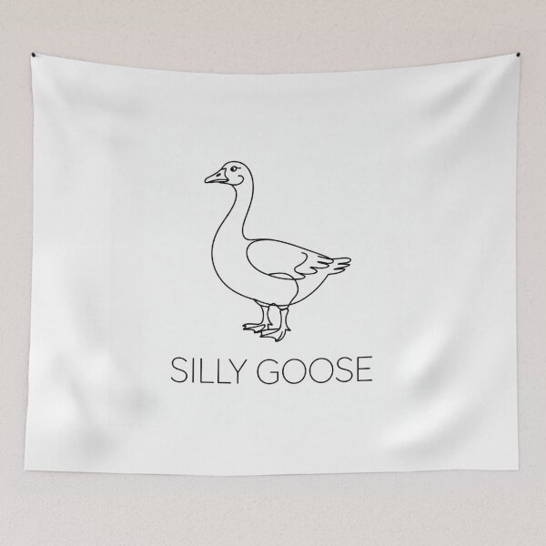 Item preview, Silly Goose Minimalist Single-Line Art T-Shirt Design designed and sold by DmaarGroup.