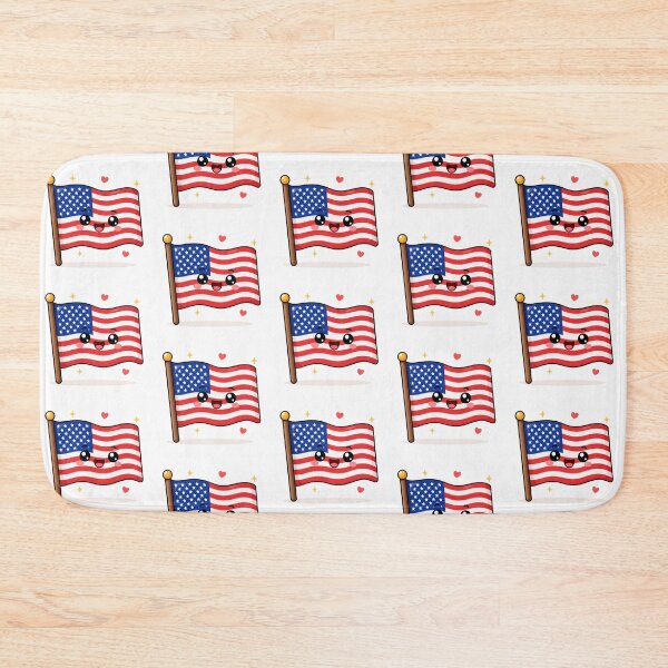 Item preview, Bandera kawaii de EE. UU. designed and sold by Collection Touillette.