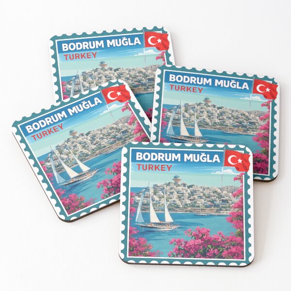 Item preview, A Vintage Travel Stamp of Bodrum - Turkey designed and sold by devonclemon.