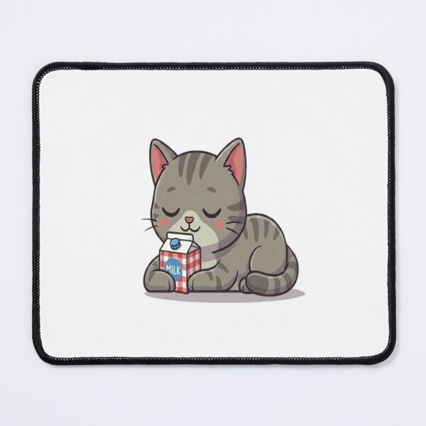 Item preview, Cute Cat Drinking Milk designed and sold by Ella_Sketch.