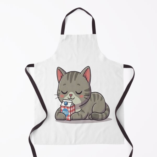 Item preview, Cute Cat Drinking Milk designed and sold by Ella_Sketch.