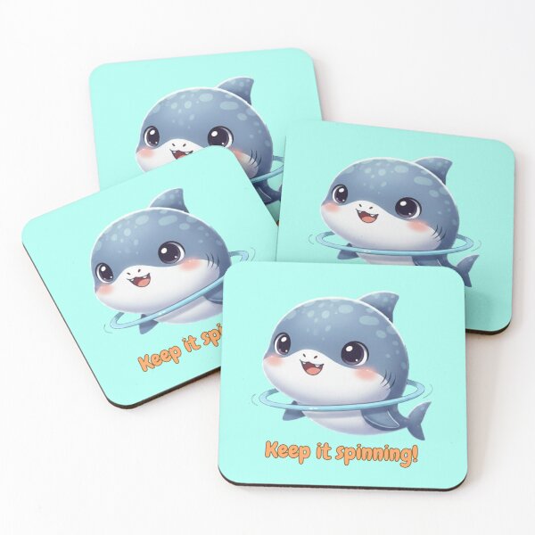 Item preview, Keep it Spinning! Funny Shark designed and sold by Nature's Chibis.