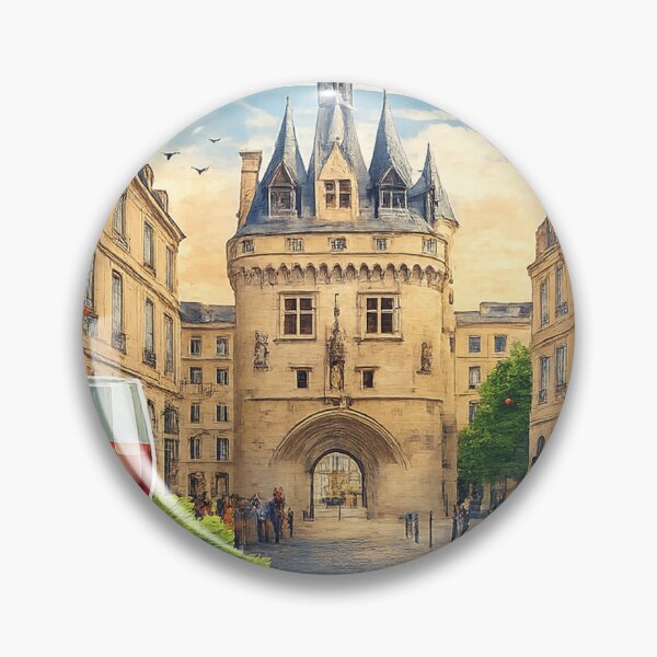Item preview, Bordeaux France Travel Retro Emblem designed and sold by devonclemon.