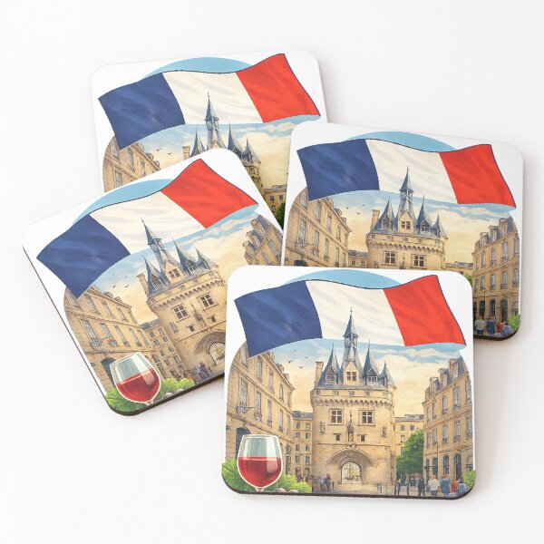 Item preview, Bordeaux France Travel Retro Emblem designed and sold by devonclemon.