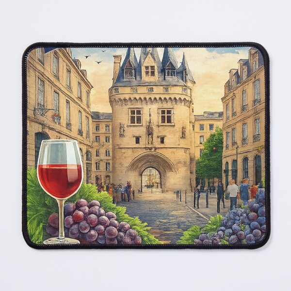 Item preview, Bordeaux France Travel Retro Emblem designed and sold by devonclemon.