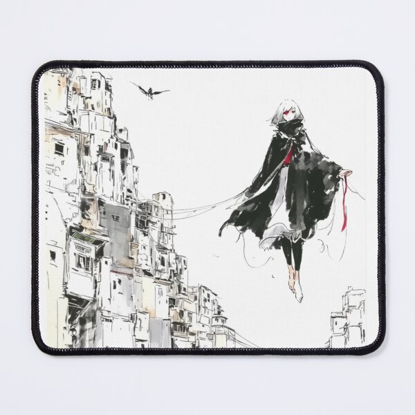 Item preview, Lonely City Dream – Minimal Ink Anime Girl designed and sold by EchoWave11.