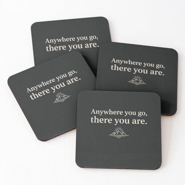 Item preview, Anywhere You Go There You Are – Minimalist Travel Quote T-Shirt designed and sold by Random Designs.