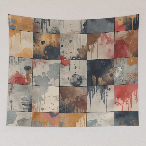Item preview, Dripping Grid — Abstract Fluid Pattern designed and sold by EpicGear085.