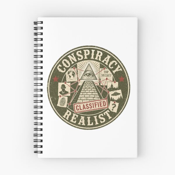 Item preview, Conspiracy Realist Vintage Badge Illuminati All Seeing Eye True Crime Paranormal Gift designed and sold by Amnesia-Proto.