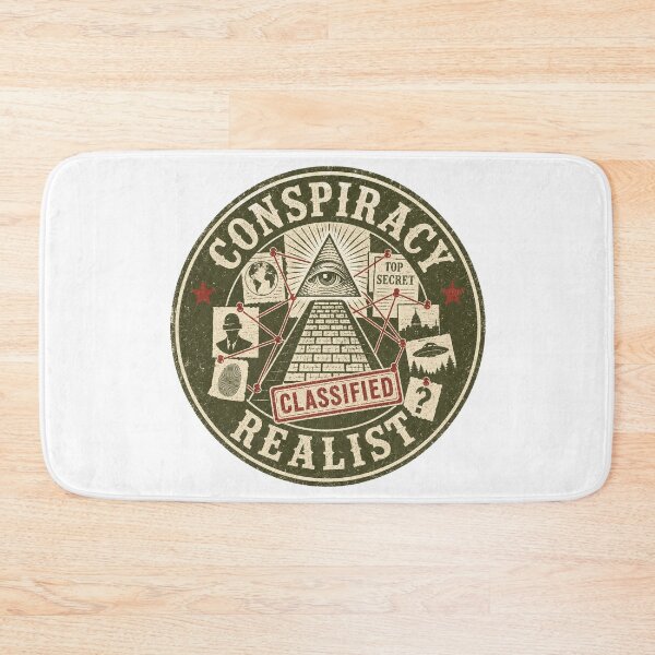 Item preview, Conspiracy Realist Vintage Badge Illuminati All Seeing Eye True Crime Paranormal Gift designed and sold by Amnesia-Proto.
