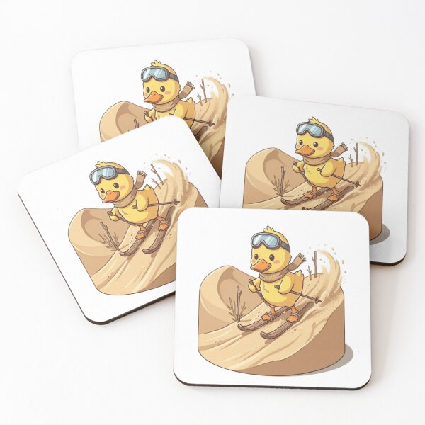 Item preview, Cute Kawaii Duck Sand Skiing designed and sold by Ella_Sketch.