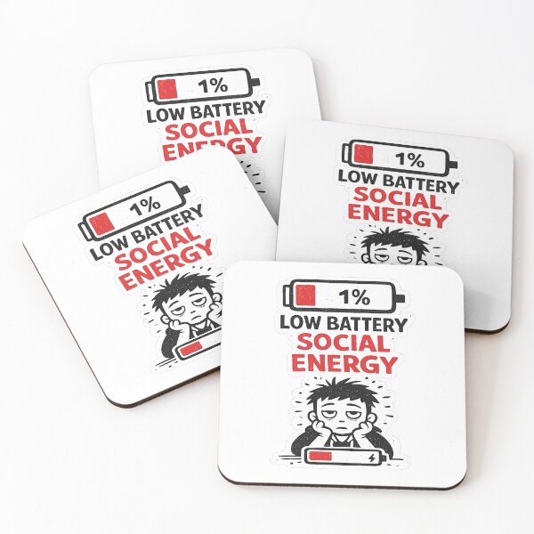 Item preview, Low Social Battery Meme designed and sold by Anantha's Studio.