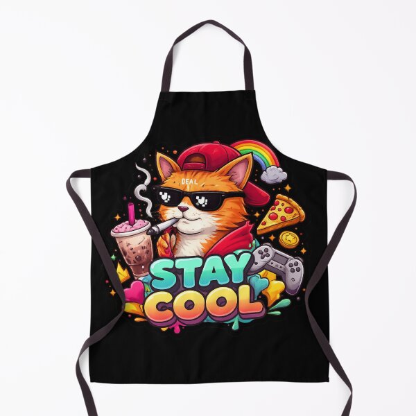 Item preview, Stay Cool Vibes – Chill Cat Streetwear Aesthetic Design designed and sold by WinterStorm01.