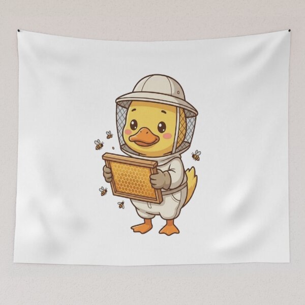 Item preview, Cute Duck Beekeeper designed and sold by Ella_Sketch.