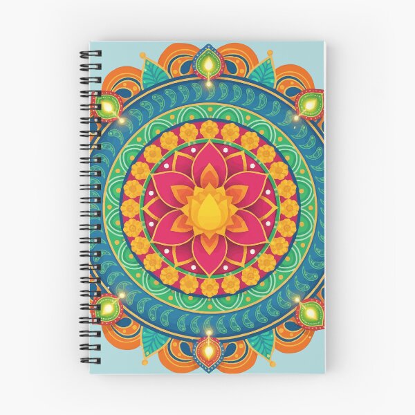 Item preview, Vibrant festive Indian rangoli design  designed and sold by Heaven1111.