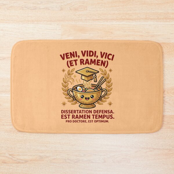 Item preview, I Came I Saw I Defended I Ate Ramen Funny PhD Graduation Meme Gift designed and sold by Im-Ara.