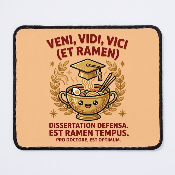 Item preview, I Came I Saw I Defended I Ate Ramen Funny PhD Graduation Meme Gift designed and sold by Im-Ara.