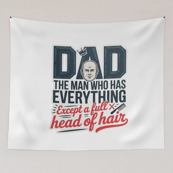 Item preview, Funny Bald Dad Gift The Man Who Has Everything T-Shirt designed and sold by MerchlyMike.