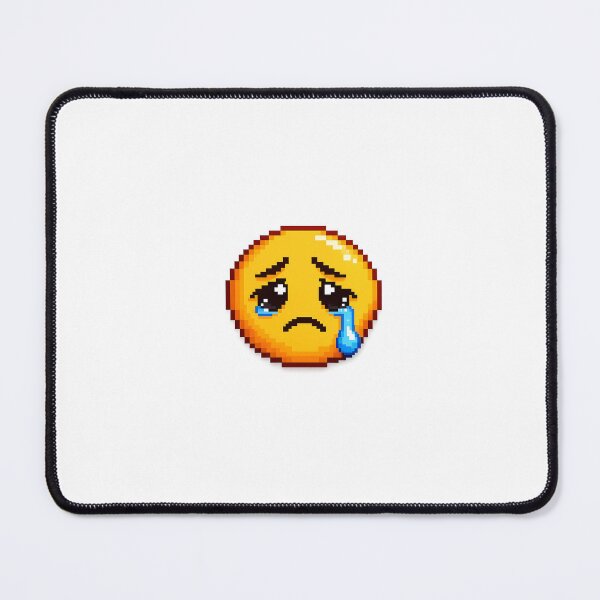 Item preview, Sad Pixel Emoji – Retro 8 Bit Crying Reaction Sticker designed and sold by ANiyati.