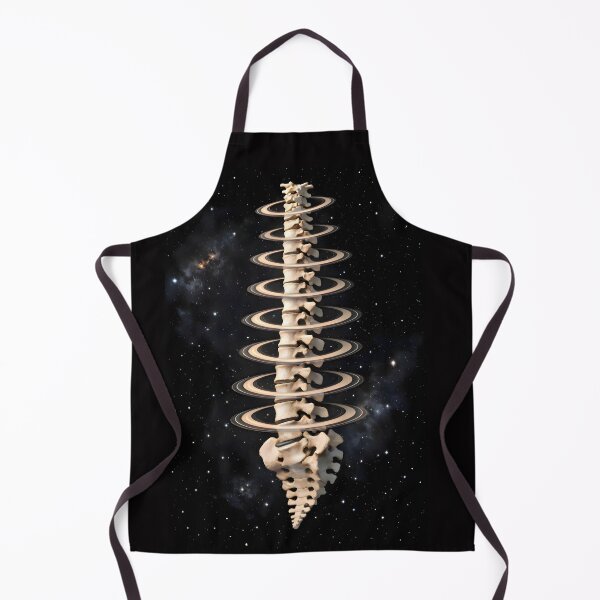 Item preview, The Orbiting Spine | Celestial Anatomy & Saturn Ring Fine-Line Art designed and sold by Studio77-Gothic.