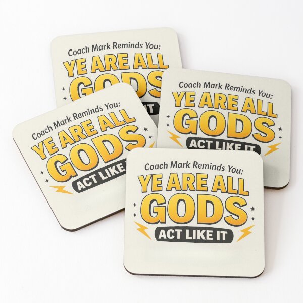 Item preview, Coach Mark Says Motivational Art Series Ye Are All Gods designed and sold by JustRun.