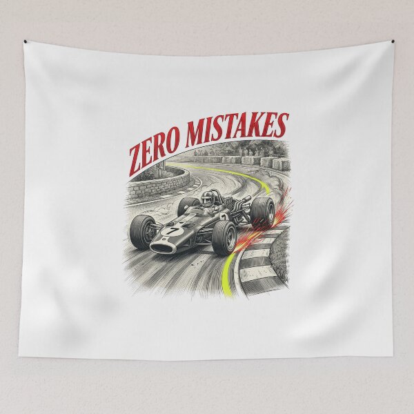 Item preview, Vintage Race Car Zero Mistakes Motivational T-Shirt designed and sold by MaynyStudio.