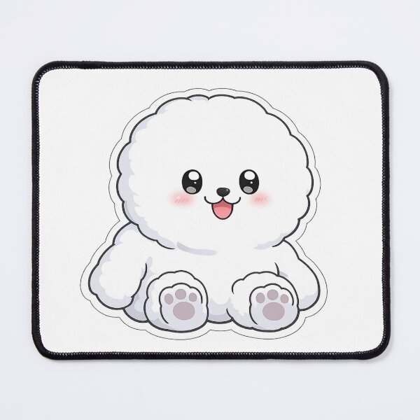 Item preview, Cute White Puppy Sticker | Kawaii Dog Cartoon designed and sold by rajaansariT.