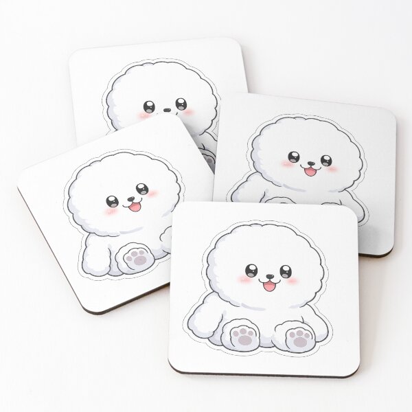 Item preview, Cute White Puppy Sticker | Kawaii Dog Cartoon designed and sold by rajaansariT.