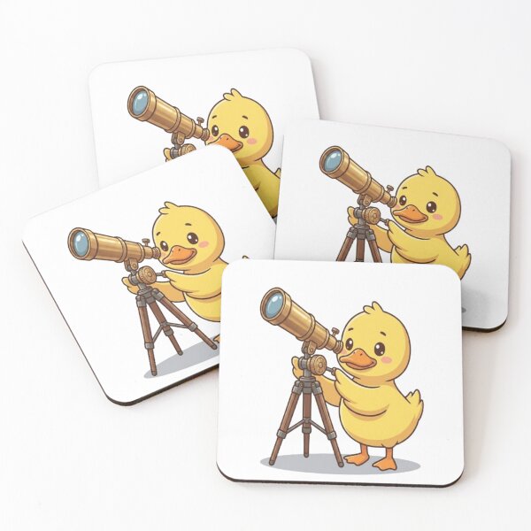 Item preview, Cute Duck Looking Through Telescope designed and sold by Ella_Sketch.