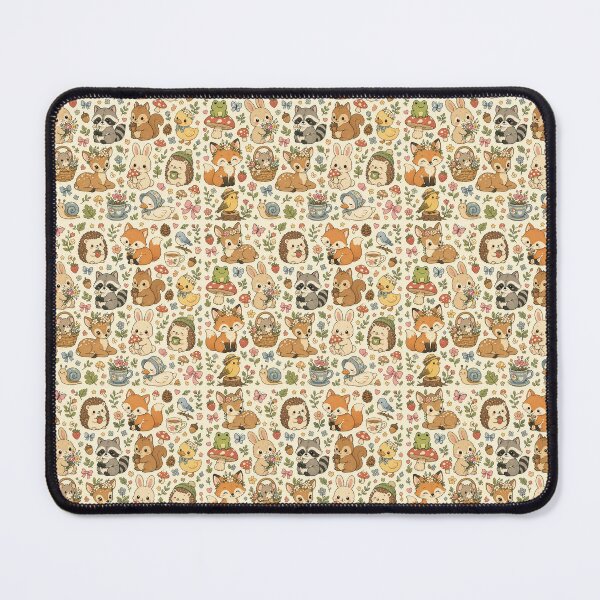 Item preview, Cute Cottagecore Forest Animals Pattern designed and sold by OrakArt.