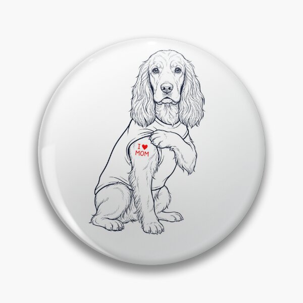 Artikelvorschau, Vintage-Tattoo mit englischer Cocker Spaniel-Mama, Hundeliebhaberin entworfen und verkauft von TerryConnells.