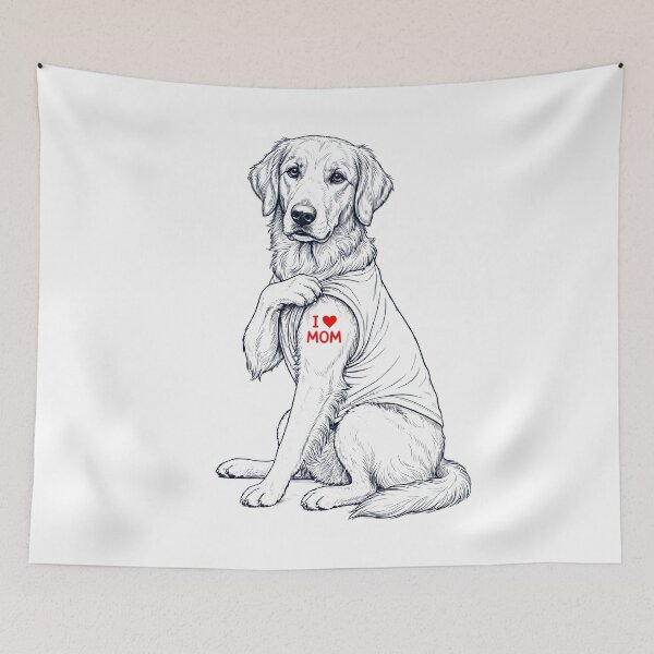 Item preview, Vintage Flat Coated Retriever Mom Tattoo Dog Lover designed and sold by TerryConnells.