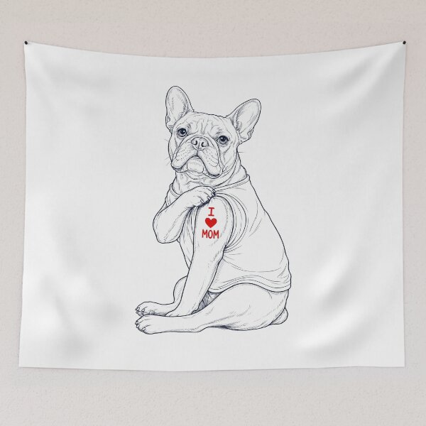Item preview, Vintage French Bulldog Mom Tattoo Dog Lover designed and sold by TerryConnells.