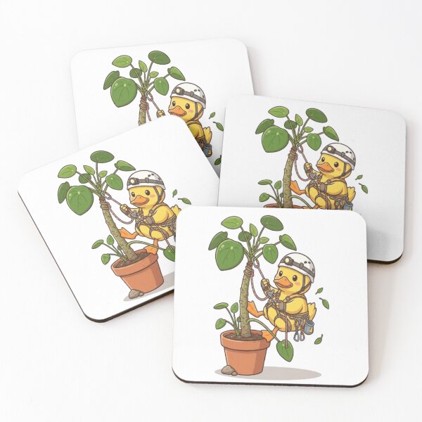 Item preview, Cute Duck Climbing House Plant designed and sold by Ella_Sketch.