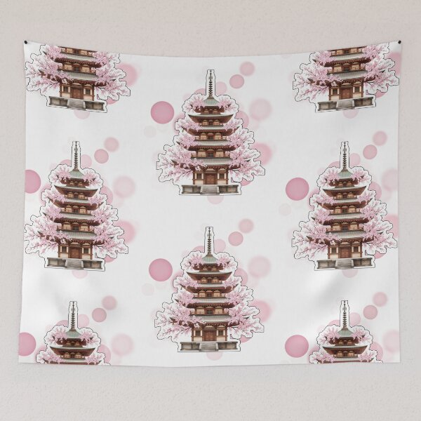 Item preview, Traditional Japanese Temple Architecture Japan Travel Design designed and sold by iamKRUK.