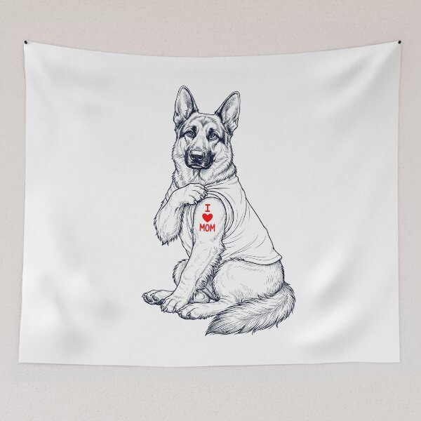 Item preview, Vintage German Shepherd Mom Tattoo Dog Lover designed and sold by TerryConnells.
