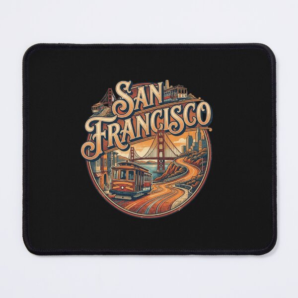 Item preview, Vintage San Francisco Cityscape Travel Art Design designed and sold by nnguyen2771985.