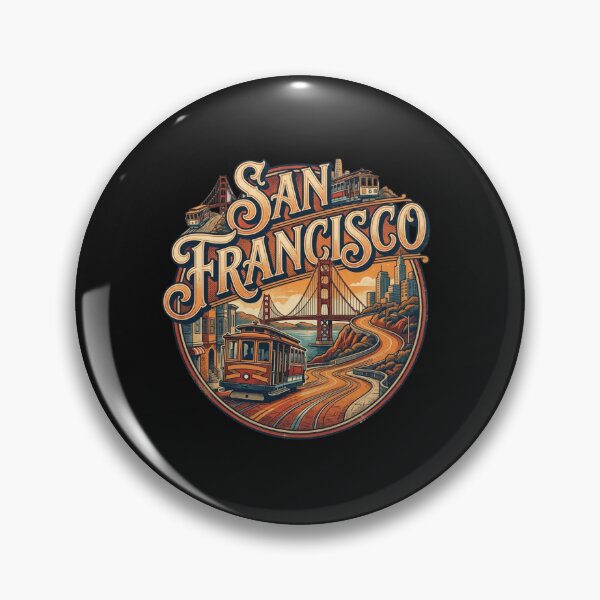 Item preview, Vintage San Francisco Cityscape Travel Art Design designed and sold by nnguyen2771985.