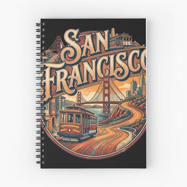 Item preview, Vintage San Francisco Cityscape Travel Art Design designed and sold by nnguyen2771985.