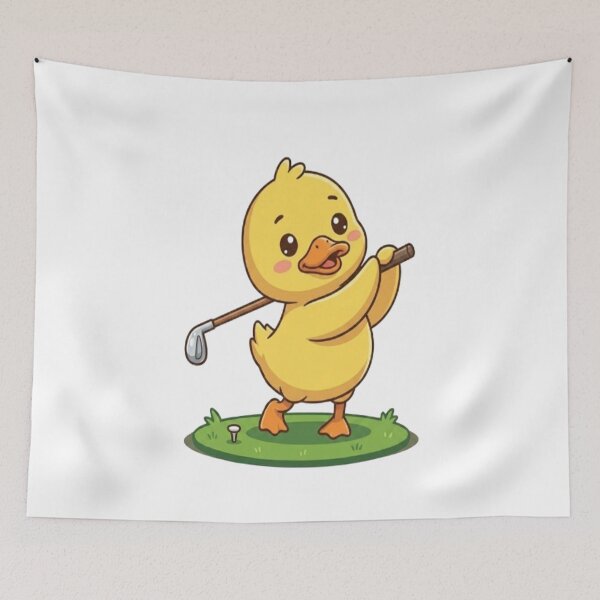 Item preview, Cute Duck Playing Golf designed and sold by Ella_Sketch.