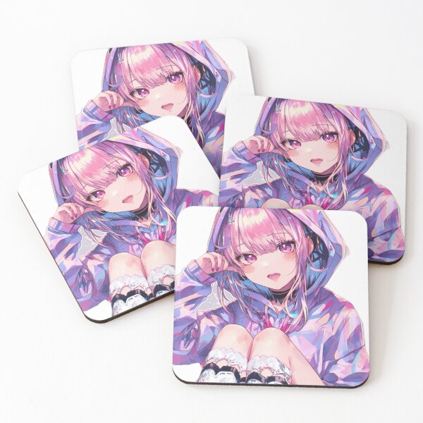 Item preview, Glowing Neon Anime Girl – Cyber Pink Aesthetic designed and sold by AnimDream .