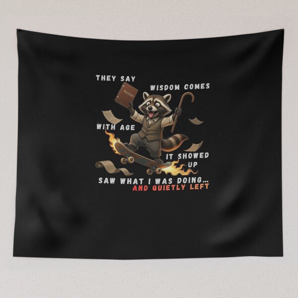 Item preview, They say wisdom comes with age and everyone expects seriousness but this isn’t the quiet wisdom people imagine growing older brings. It’s louder stranger and far more entertaining designed and sold by Creative-Sanc.