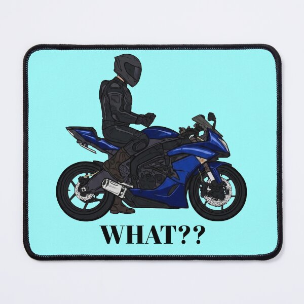Item preview, Modern Superbike Silhouette - Electric Blue designed and sold by BikerGirl02.