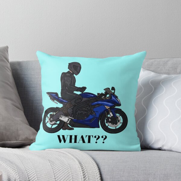 Item preview, Modern Superbike Silhouette - Electric Blue designed and sold by BikerGirl02.