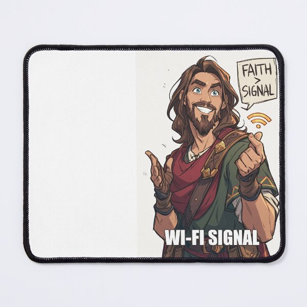 Item preview, Faith Greater Than Wi Fi Signal Phone Art designed and sold by Piotrek0001.