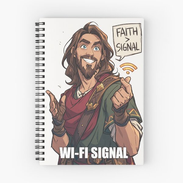 Item preview, Faith Greater Than Wi Fi Signal Phone Art designed and sold by Piotrek0001.