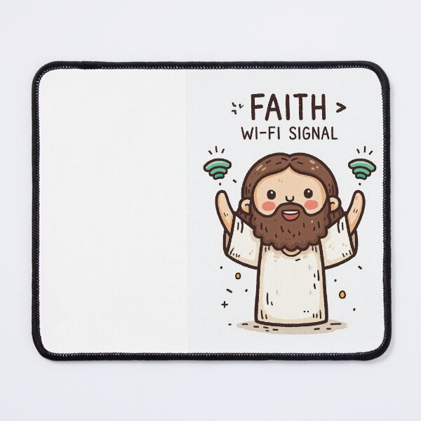Item preview, Faith Greater Than Wi Fi Signal Kawaii Jesus designed and sold by Piotrek0001.